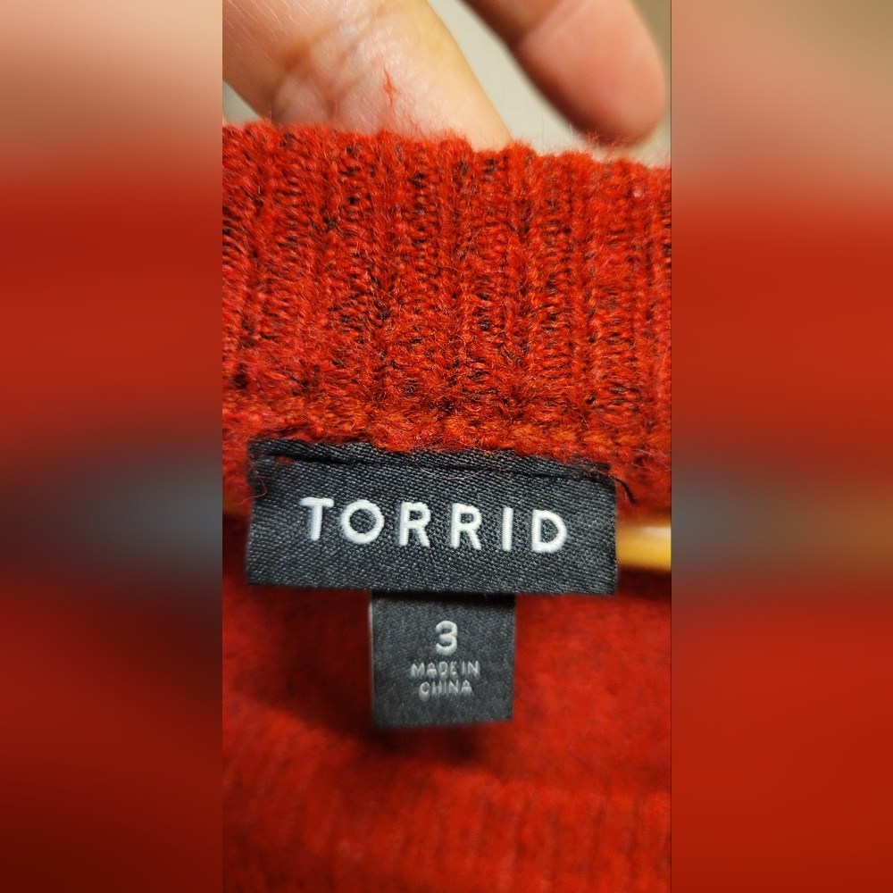 Torrid Tinsel Pullover Crew Neck Sweater "Pop Fizz Drink" Size 3 EUC - Picture 8 of 11